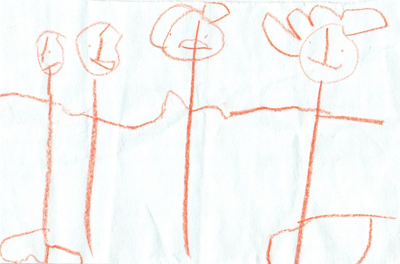 Four Flowers by Gray J.